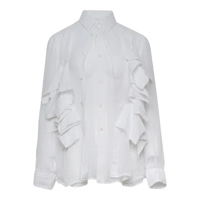 Comme Des Garçons Polyester Georgette Thin Garment Shirt