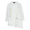Comme Des Garçons Polyester Heavy Kersey X Wool Jacket In White