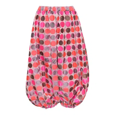 Comme Des Garçons Polyester Jacquard Polka Dot Pants