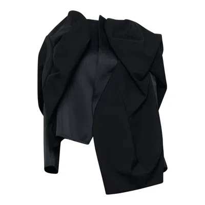 Comme Des Garçons Polyester Satin X Wool Jacket