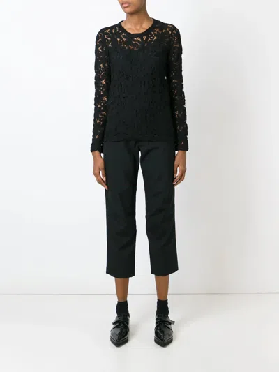 Comme Des Garçons Polyester Tropical Structural Pants In Black