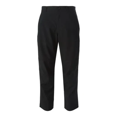 Comme Des Garçons Polyester Tropical Structural Pants In Black