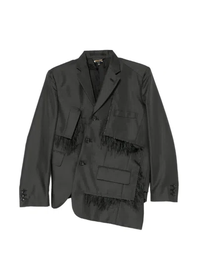 Comme Des Garçons Polyester Twill X Polyester Jacket In Animal Print