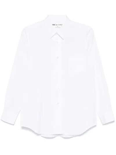 Comme Des Garçons Poplin Shirt In White