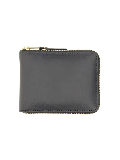 Comme Des Garçons Zipped Wallet In Black