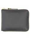 Comme Des Garçons Portafoglio Con Zip Unisex In Black