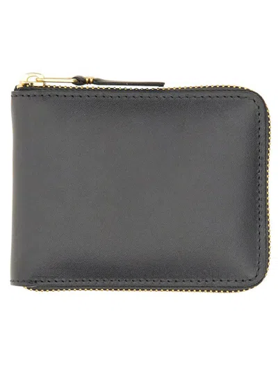 Comme Des Garçons Portafoglio Con Zip Unisex In Black
