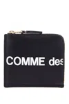 Comme Des Garçons Huge Logo Wallet In Black