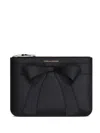 Comme Des Garçons Rectangular Black Cowhide Leather Clutch