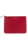 Comme Des Garçons Pouch Zip Classic Line In Red