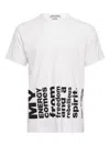 Comme Des Garçons Print Pattern T-shirt In White
