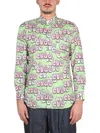 Comme Des Garçons Printed Casual Shirt With Classic Collar In Multi