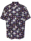Comme Des Garçons Short-sleeved Shirt With Andy Warhol Print In Multi