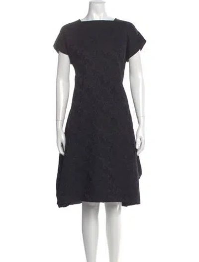 Pre-owned Comme Des Garçons Printed Knee-length Dress In Gray