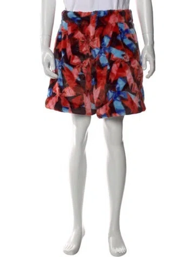 Pre-owned Comme Des Garçons Printed Knee-length Shorts In Red