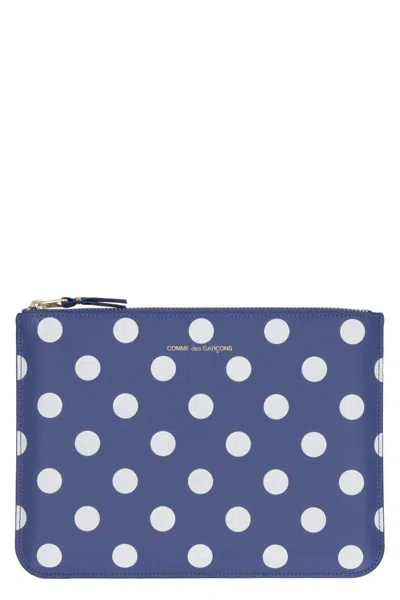 Comme Des Garçons Printed Leather Flat Pouch