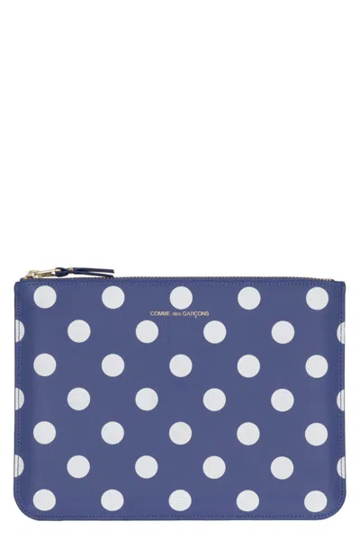 Comme Des Garçons Printed Leather Flat Pouch