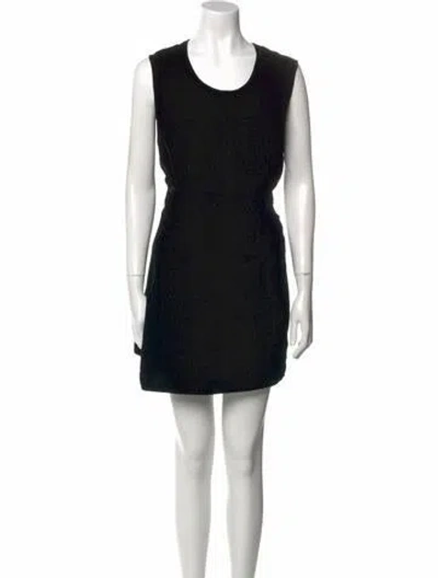 Pre-owned Comme Des Garçons Printed Mini Dress In Black