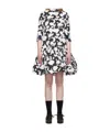 Comme Des Garçons Printed Pattern Dress In Black