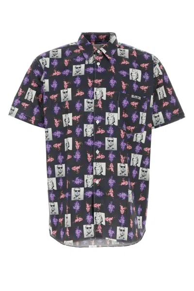 Comme Des Garçons Comme Des Garcons Printed Poplin Shirt For Men In Multi