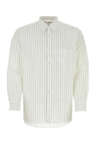 Comme Des Garçons Printed Poplin Shirt In Stripe119