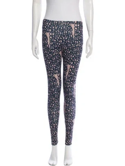 Pre-owned Comme Des Garçons Printed Skinny Leg Pants In Multi