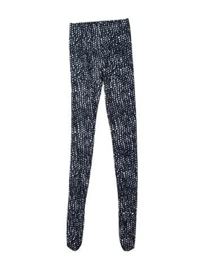 Pre-owned Comme Des Garçons Printed Skinny Leg Pants W/ Tags In Blue
