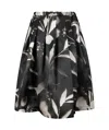 Comme Des Garçons Printed Skirt In Black