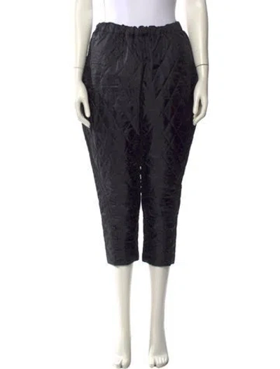 Pre-owned Comme Des Garçons Printed Straight Leg Pants In Black