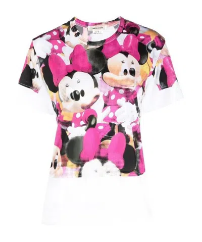Comme Des Garçons Printed T-shirt In Multicolor