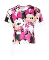Comme Des Garçons Printed T-shirt With Round Neck In Multicolor