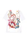 Comme Des Garçons Printed T-shirt In White