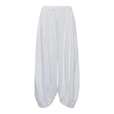 Comme Des Garçons Puff Pants In White