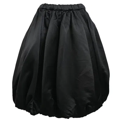Comme Des Garçons Puffball Midi Skirt In Black Polyester