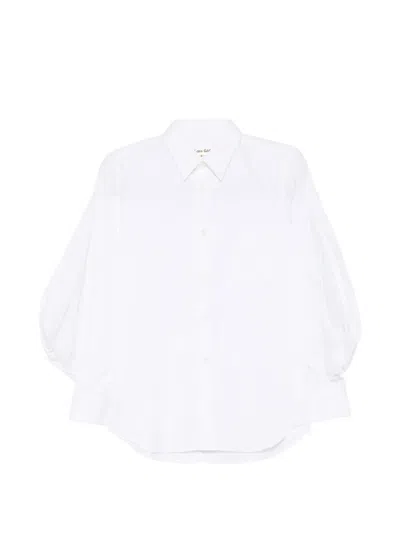 Comme Des Garçons Puff-sleeve Shirt In White
