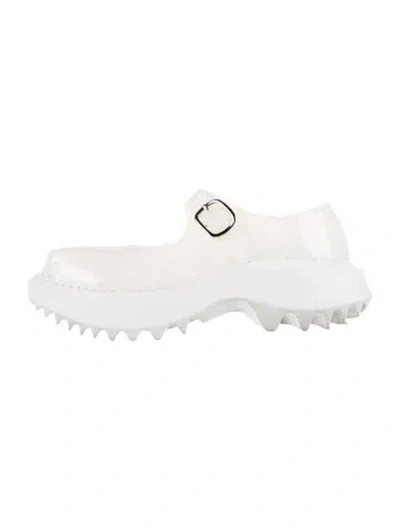 Pre-owned Comme Des Garçons Pvc Chunky Sneakers In White