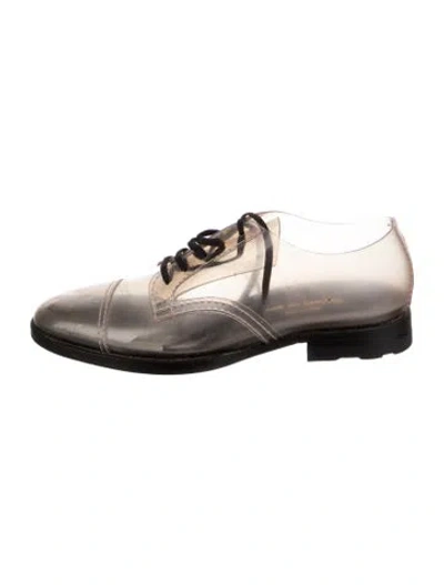 Pre-owned Comme Des Garçons Pvc Oxfords In Multi