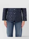Comme Des Garçons Quilted Hooded Jacket Front Pockets In Blue