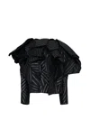Comme Des Garçons Quilted Patchwork Jacket In Black