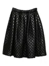 Comme Des Garçons Quilted Skirt In Black