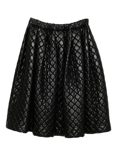 Comme Des Garçons Quilted Skirt In Black