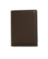 Comme Des Garçons Compact Leather Wallet Cardholder Slot In Black