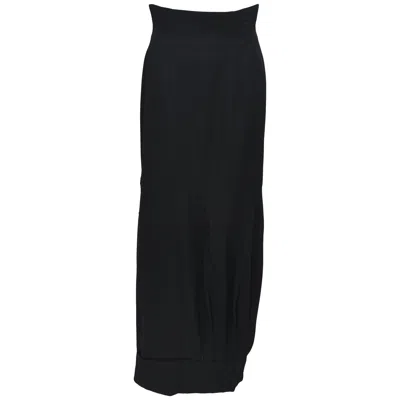 Pre-owned Comme Des Garçons Rare  Ad 1990 Upside Down Long Black Skirt