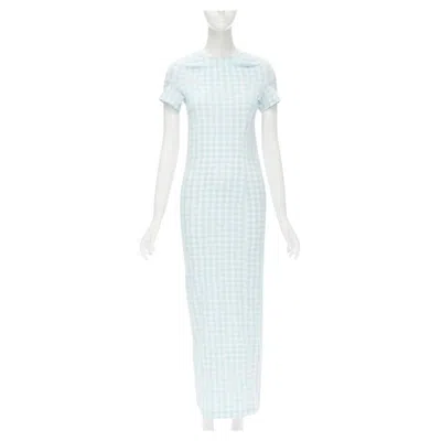 Pre-owned Comme Des Garçons Rare Comme Des Garcons Robe De Chambre Vintage 1997 Lumps Bumps Light Blue Dress