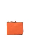 Comme Des Garçons Rectangle-shape Leather Wallet In Orange