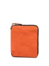 Comme Des Garçons Rectangle-shape Leather Wallet In Orange