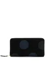 Comme Des Garçons Rectangular Dot Wallet In Black