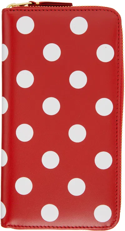 Comme Des Garçons Red Dots Zip Wallet