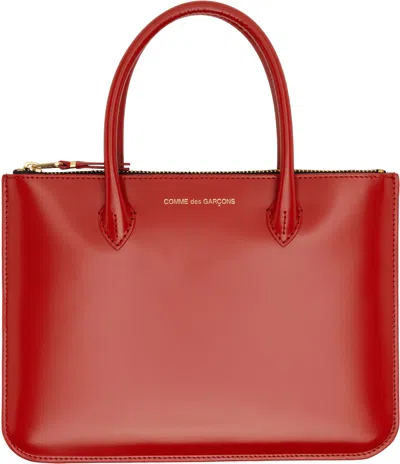 Comme Des Garçons Red Handles Large Pouch