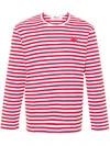 Comme Des Garçons Emblem Heart Cotton T-shirt